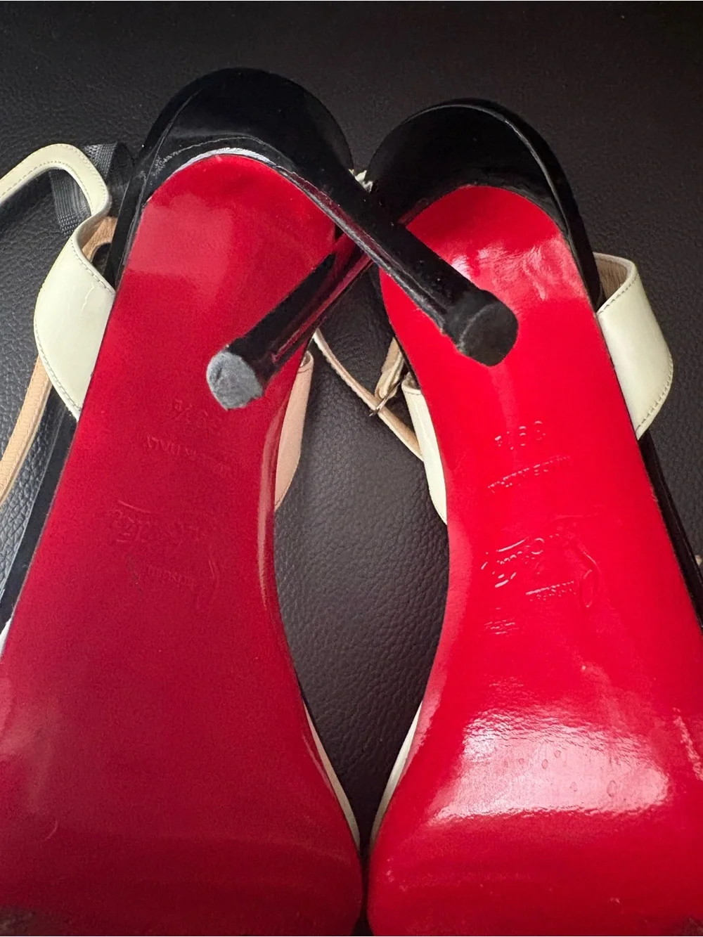 Christian Louboutin Patent Leather Ankle-Strap Sandals
